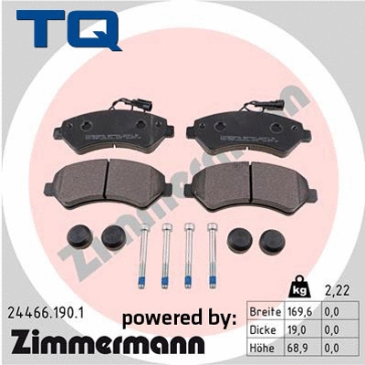 Brake Pad Set, disc brake (TQ-BP0792)