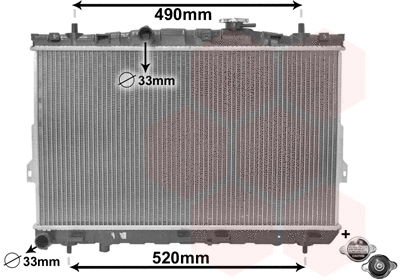 Radiator, engine cooling (TQ-82002104)
