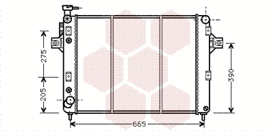 Radiator, engine cooling (TQ-21002017)
