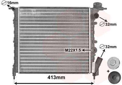 Radiator, engine cooling (TQ-43002120)