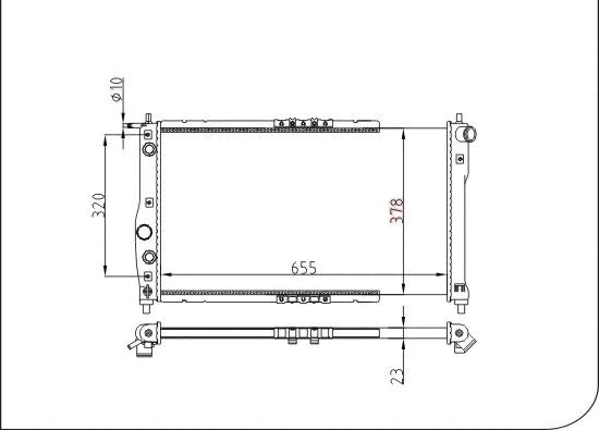 Radiator, engine cooling (TQ-YMLR247)
