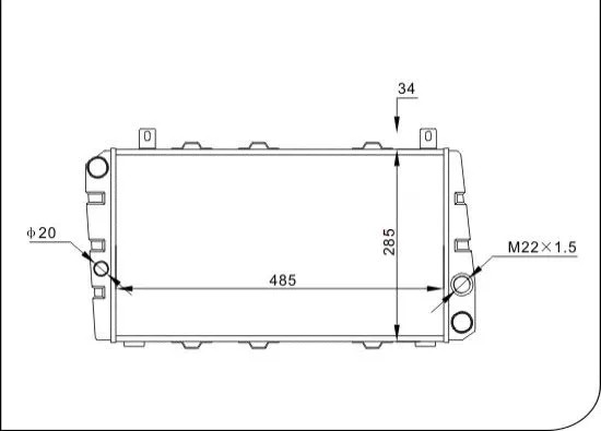 Radiator, engine cooling (TQ-YMLR172)