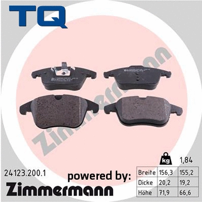 Brake Pad Set, disc brake (TQ-BP0694)