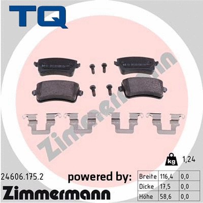 Brake Pad Set, disc brake (TQ-BP0843)