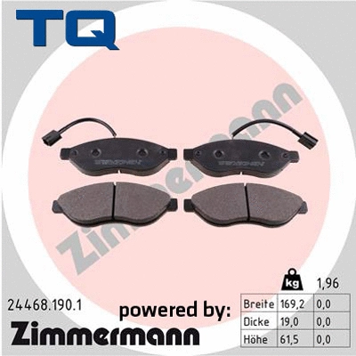 Brake Pad Set, disc brake (TQ-BP0795)