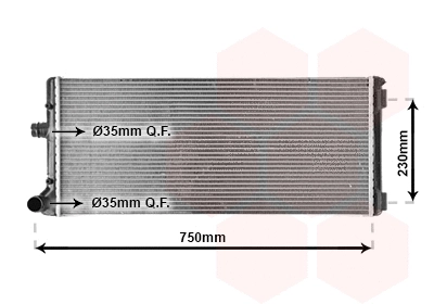 Radiator, engine cooling (TQ-17002211)