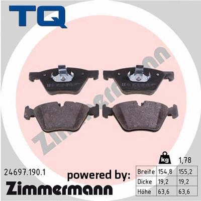 Brake Pad Set, disc brake (TQ-BP0865)