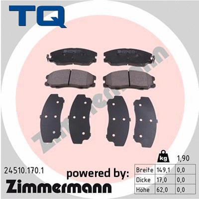 Brake Pad Set, disc brake (TQ-BP0811)