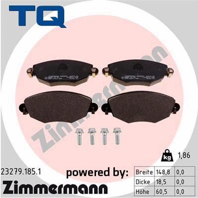 Brake Pad Set, disc brake (TQ-BP0418)