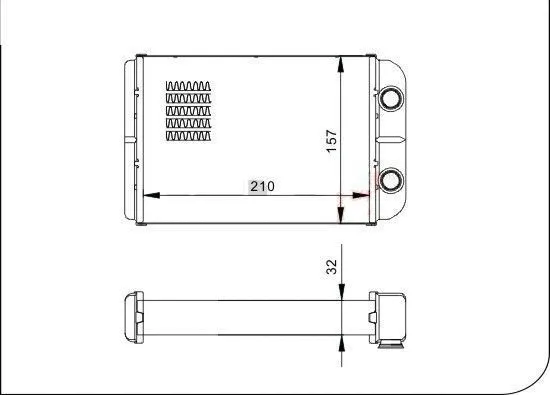 Heat Exchanger, interior heating (TQ-YMLBH110)