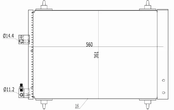 Condenser, air conditioning (TQ-HL-116)