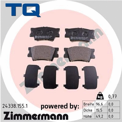 Brake Pad Set, disc brake (TQ-BP0756)