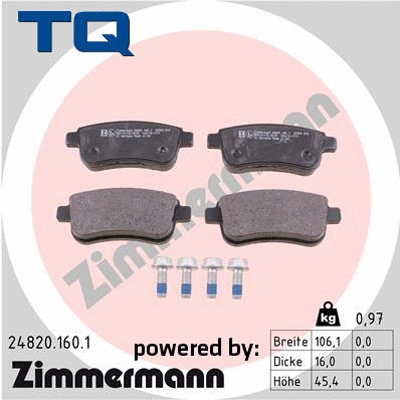 Brake Pad Set, disc brake (TQ-BP0883)