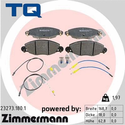 Brake Pad Set, disc brake (TQ-BP0415)
