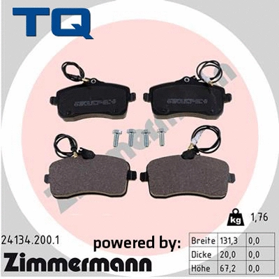 Brake Pad Set, disc brake (TQ-BP0697)