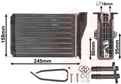 Heat Exchanger, interior heating (TQ-43006249)