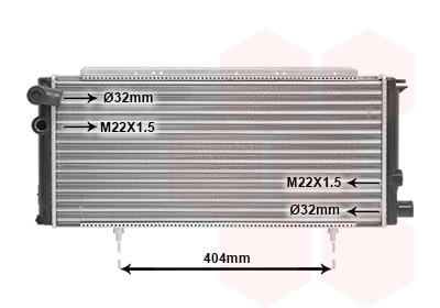Radiator, engine cooling (TQ-40002085)