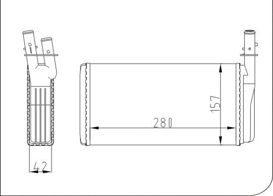 Heat Exchanger, interior heating (TQ-YMLH224)