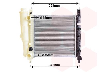 Radiator, engine cooling (TQ-17002038)