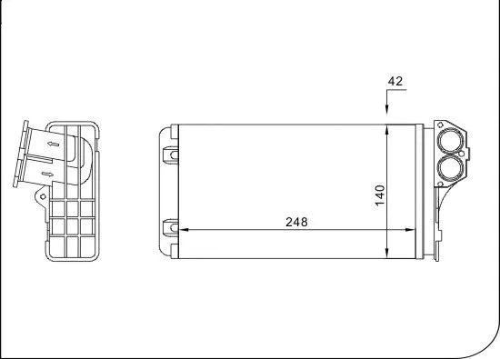 Heat Exchanger, interior heating (TQ-YMLH166)