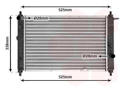 Radiator, engine cooling (TQ-81002007)