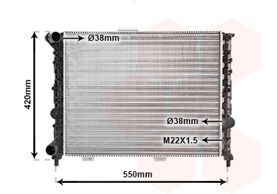 Radiator, engine cooling (TQ-01002069)