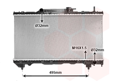 Radiator, engine cooling (TQ-53002163)