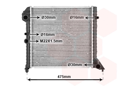 Radiator, engine cooling (TQ-59002056)