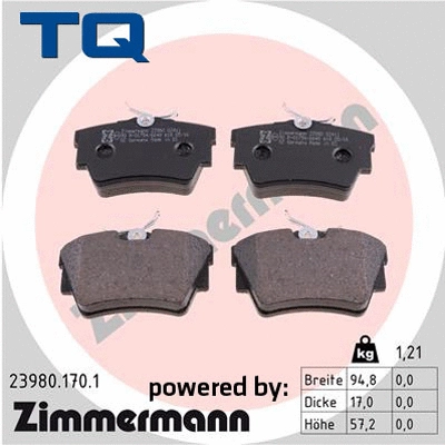 Brake Pad Set, disc brake (TQ-BP0082)