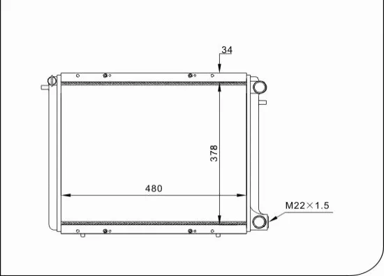 Radiator, engine cooling (TQ-YMLR197)