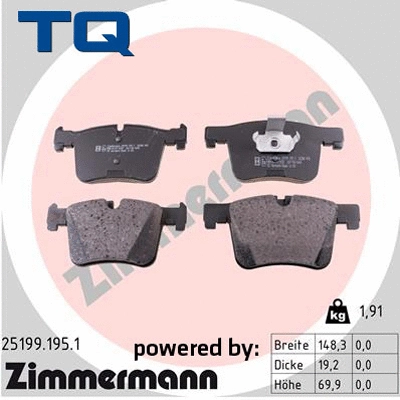 Brake Pad Set, disc brake (TQ-BP0945)