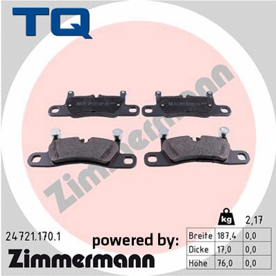 Brake Pad Set, disc brake (TQ-BP0870)