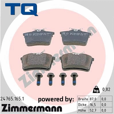 Brake Pad Set, disc brake (TQ-BP0878)