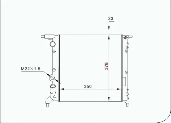 Radiator, engine cooling (TQ-YMLR184)