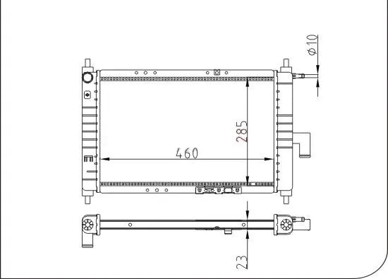 Radiator, engine cooling (TQ-YMLR308)