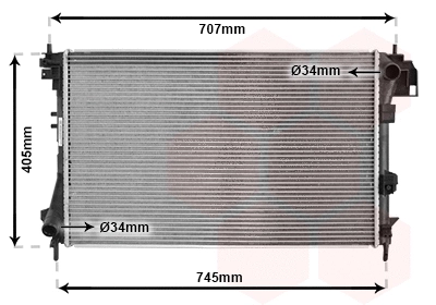 Radiator, engine cooling (TQ-37002340)