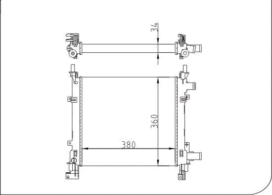 Radiator, engine cooling (TQ-YMLR372)