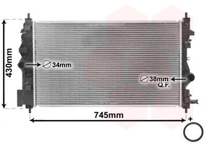 Radiator, engine cooling (TQ-37002488)