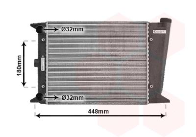Radiator, engine cooling (TQ-58002001)