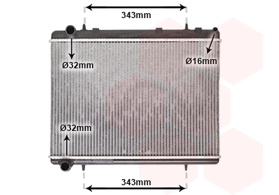 Radiator, engine cooling (TQ-40002259)