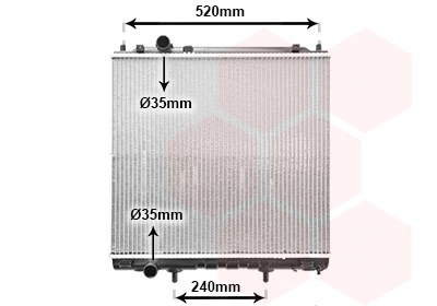 Radiator, engine cooling (TQ-82002162)