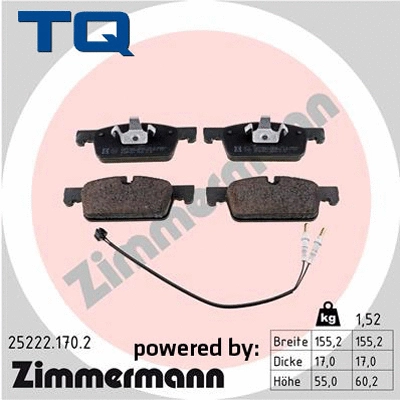 Brake Pad Set, disc brake (TQ-BP0958)