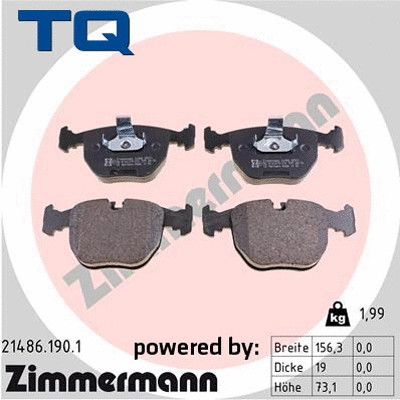 Brake Pad Set, disc brake (TQ-BP0218)