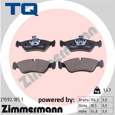 Brake Pad Set, disc brake (TQ-BP0020)