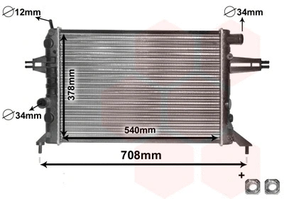 Radiator, engine cooling (TQ-37002272)