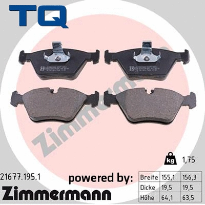 Brake Pad Set, disc brake (TQ-BP0251)