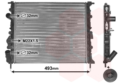 Radiator, engine cooling (TQ-43002197)