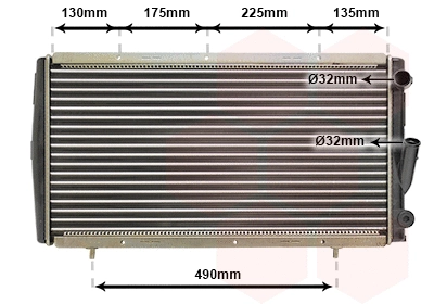 Radiator, engine cooling (TQ-43002084)