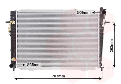 Radiator, engine cooling (TQ-82002167)