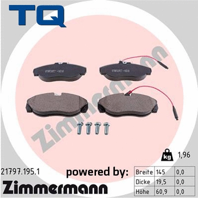 Brake Pad Set, disc brake (TQ-BP0270)